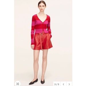 Rebecca Taylor Vegan Leather Shorts